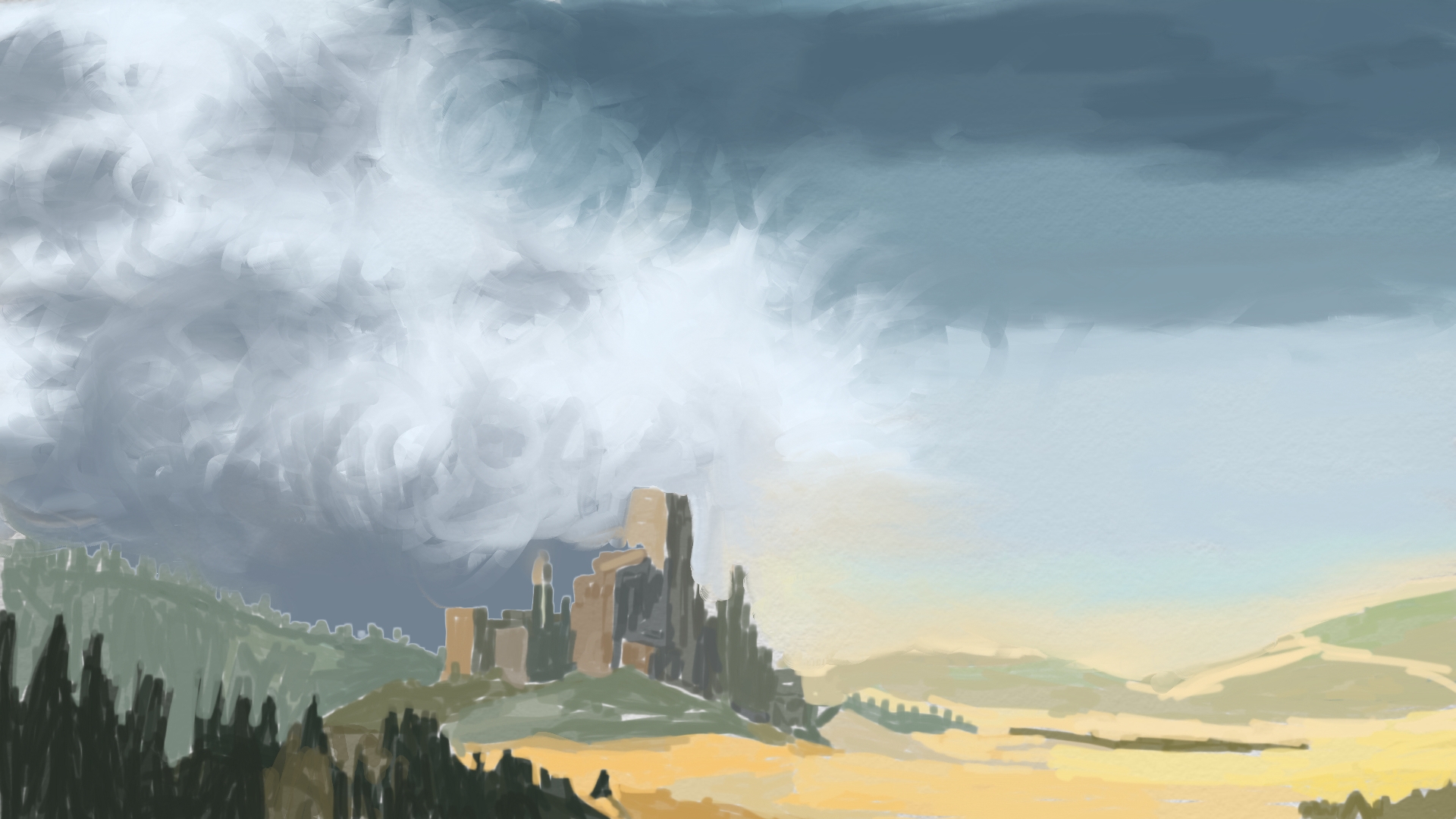Desert ruins