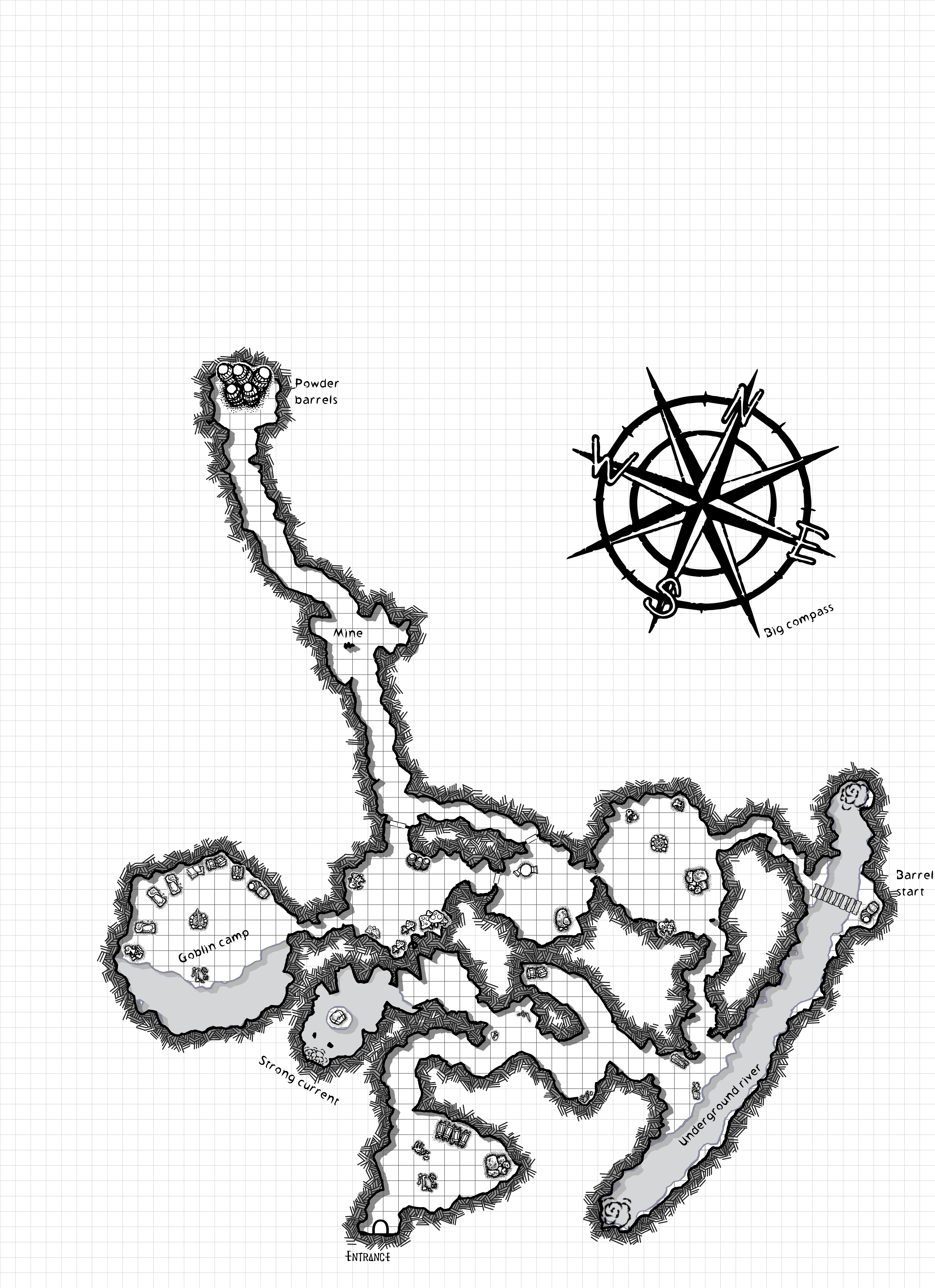 Map of Smugglers Cave